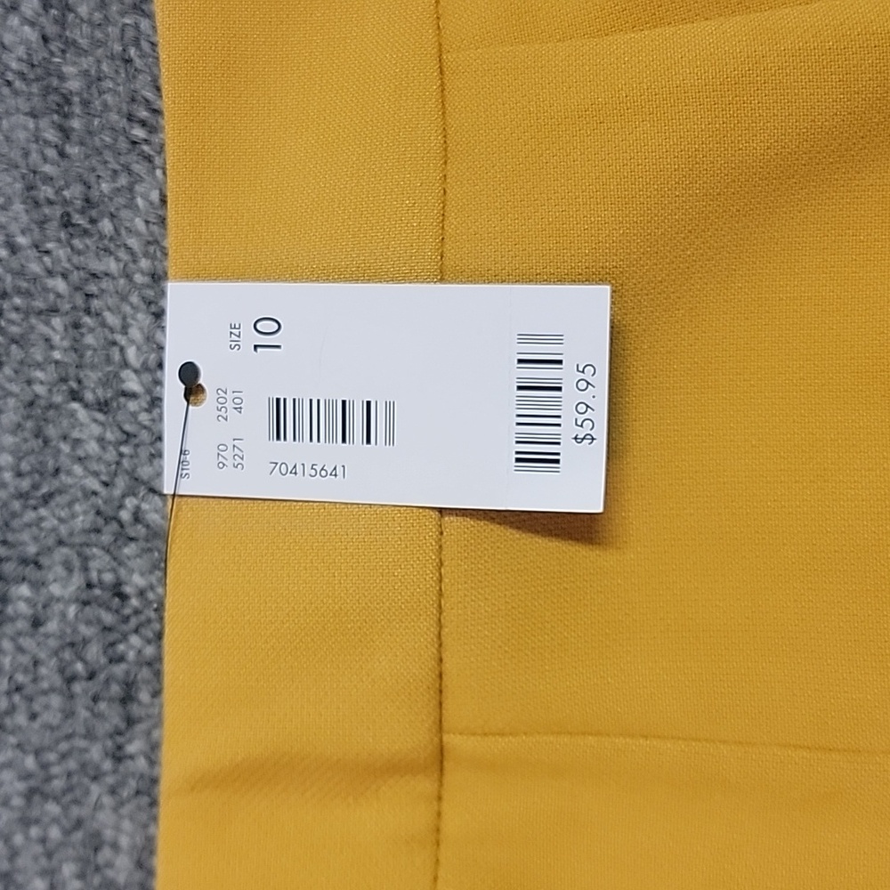 Mustard yellow pencil skirt size 10 - Picture 3 of 3